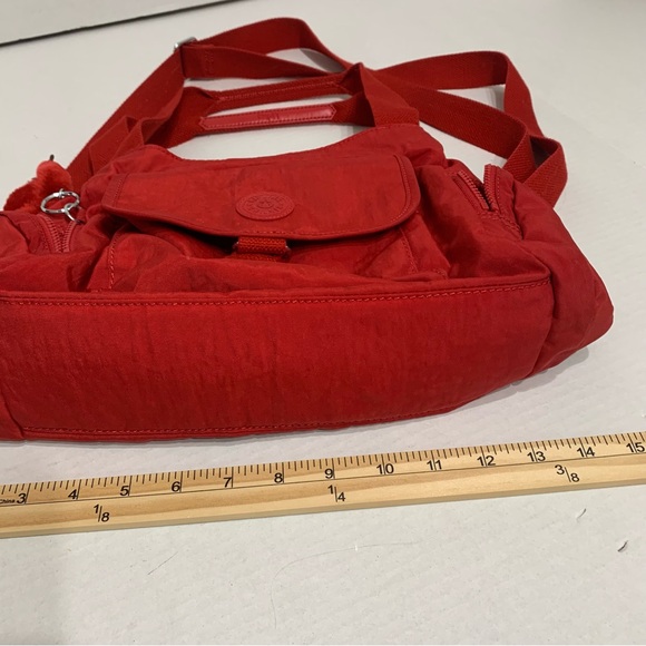 Vintage Kipling Felicia Red Nylon Crossbody Bag/Diaper Multi Compartments - Picture 12 of 12